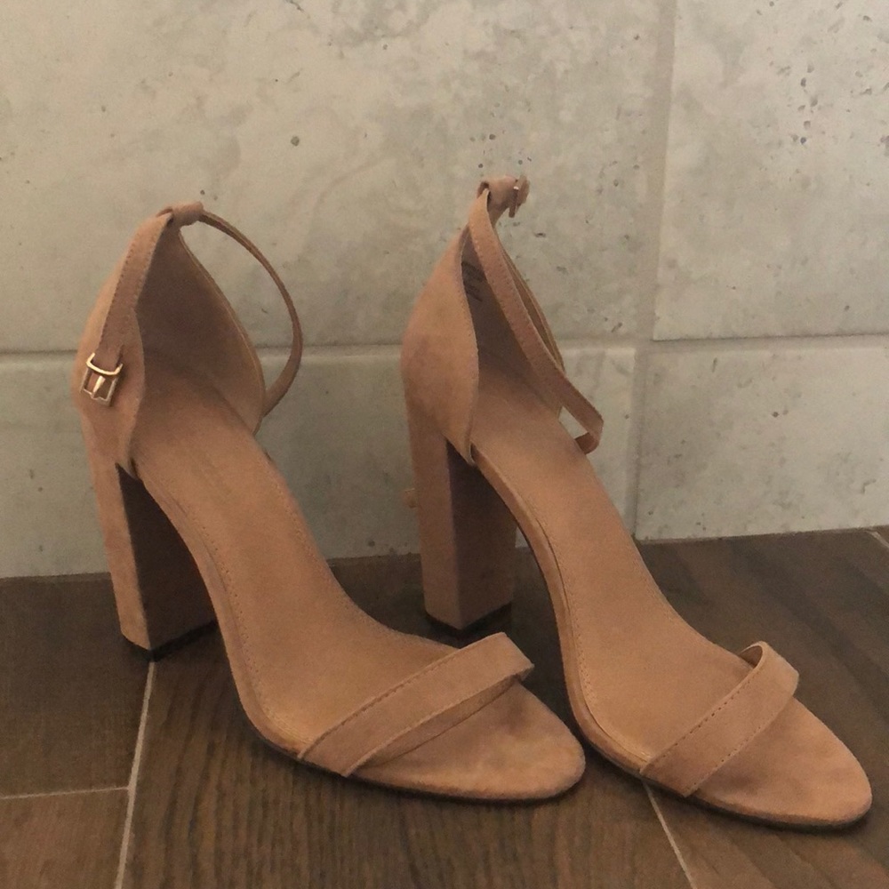 ASOS nude block heels